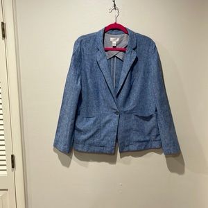 Ann Taylor loft classic linen blazer